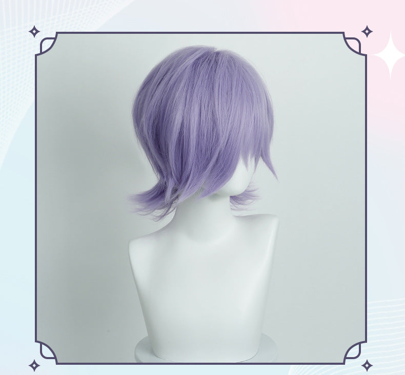 Coolhair Wig Wholesale Wig Short 35cm Purple Synthetic Cosplay Heat Resistant Hair Straight for Anime