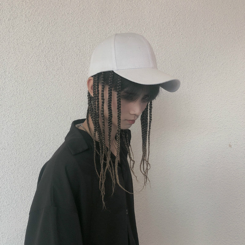 Coolhair Wig Dreadlock Twist Hat Wig Box Braid Hair Extensions Hip Hop Peaked Adjustable Long Braided Baseball Hat Wig