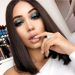 European and American Fashion Women's Black Short Straight Bangs Bobo Bobo Hairpiece Wig Manufacturer Wholesale