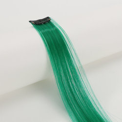 Coolhair Wig Fashionable Colored Wigs Highlight Rainbow Hair Extensions Wigs Clip in One Piece 22 Inches Straight Hair