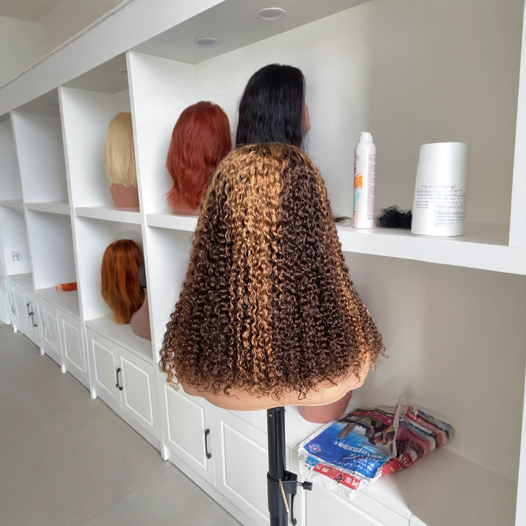 Coolhair Wig Wholesale Glueless Human Hair Wig Factory Price Short Pixie Cut Bob Wig Brazilian Water Wave Virgin Pre-cut