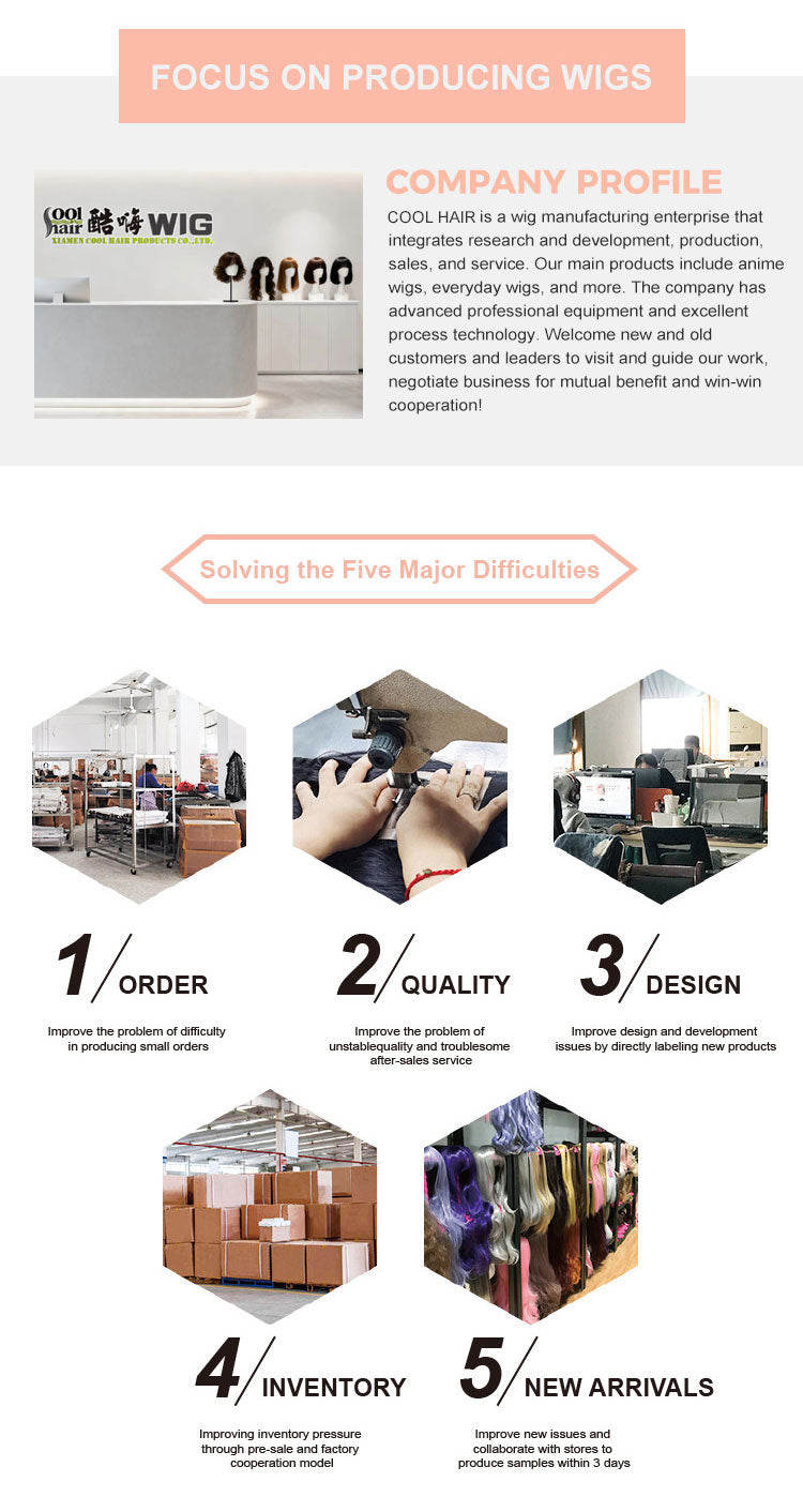 Coolhair Wig Black White Long Straight Wig with Bangs Synthetic Costume Hair Wig for Women Cosplay Anime Party Halloween