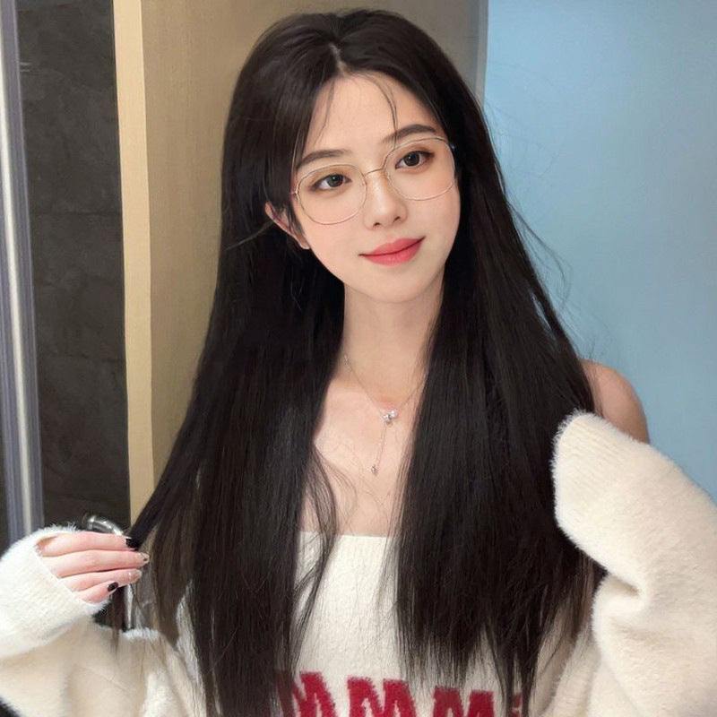 Coolhair Wig New Ynthetidenime Ball Hair Brown Straight Wigs Naturally Connect Synthetic Wig for Women Hair