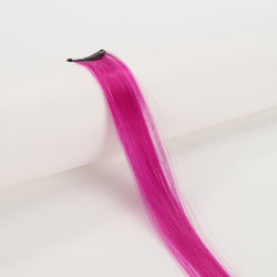 Coolhair Wig Fashionable Colored Wigs Highlight Rainbow Hair Extensions Wigs Clip in One Piece 22 Inches Straight Hair