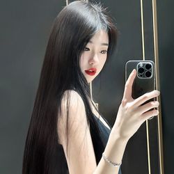 Black Medium Long Straight Wigs Ladies Chemical Fiber Coolhair Wig High Temperature Silk Synthetic Hair Wigs