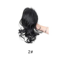 Coolhair Wholesale Small 100% Density Heat Resistant Long Curly Wavy Synthetic Ponytail Wig Extensions Drawstring Ponytails