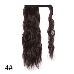 Coolhair Wig High Temperature Fiber Claw Clip Small Cap Natural Hairline Synthetic Hair Long Wavy Ponytail Extensions Women