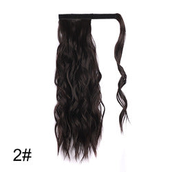 Coolhair Wig High Temperature Fiber Claw Clip Small Cap Natural Hairline Synthetic Hair Long Wavy Ponytail Extensions Women