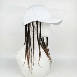 Coolhair Wig Dreadlock Twist Hat Wig Box Braid Hair Extensions Hip Hop Peaked Adjustable Long Braided Baseball Hat Wig