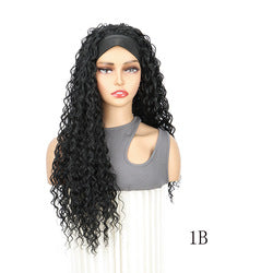 Wholesale Coolhair Wig Raw Cuticle Aligned Water Wave Hair None Lace Wigs for Black Women Glueless Headband Wig