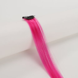 Coolhair Wig Fashionable Colored Wigs Highlight Rainbow Hair Extensions Wigs Clip in One Piece 22 Inches Straight Hair