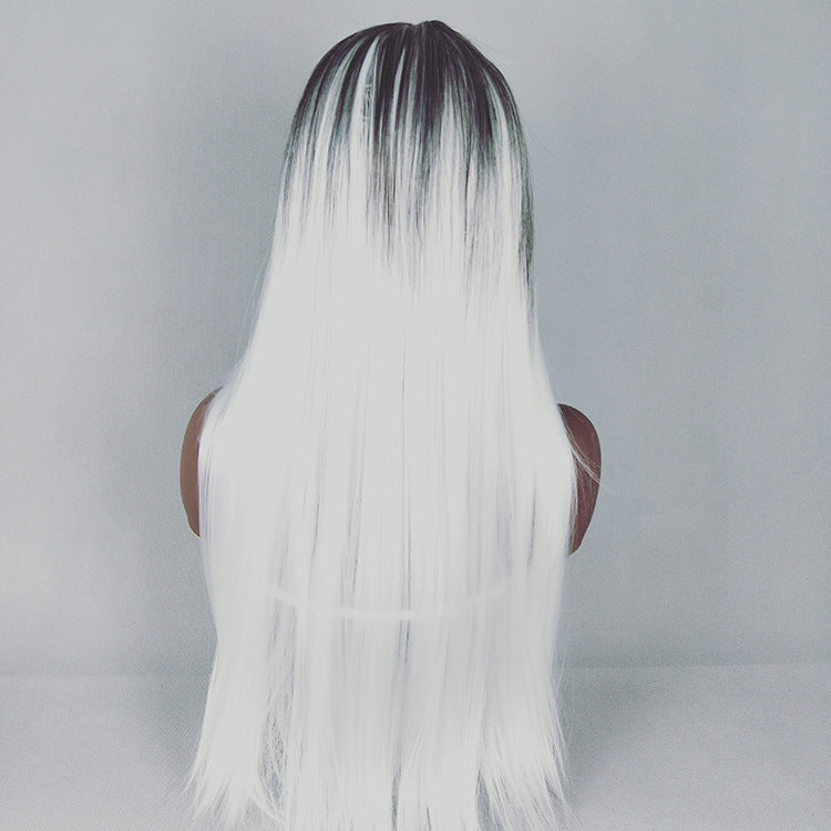 Hot Selling Body Wave Synthetic Wig for Women with Long Hair Gradient Color Heat Resistant and Natural Hairline Headband