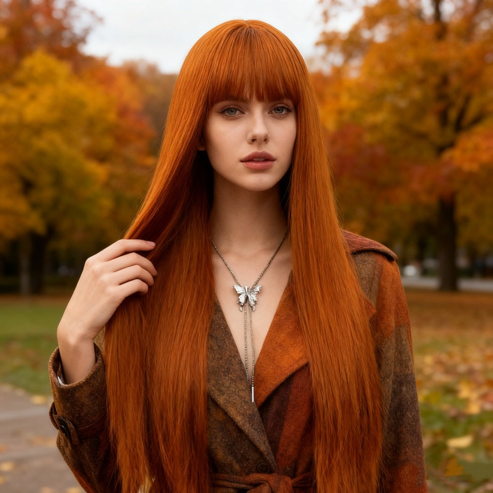 Coolhair Wig 26 Inch Long Straight Black Wigs for Women Synthetic Black Straight Wig Looking Natural Daily Party Cosplay Use