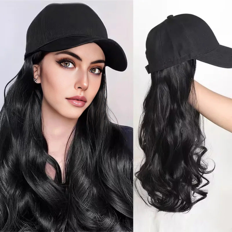 Wholesale Coolhair Wig Fashion Ladies Women Synthetic Long Big Wave Wig Hair One-piece Fashion Hats Custom