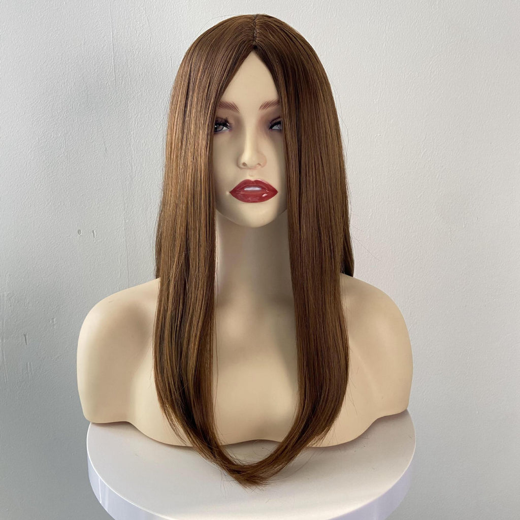 2025 Coolhair Wig Hot Selling Fashion Wig for Ladies Brown Gradient Curly Hair Transparent Lace for Women