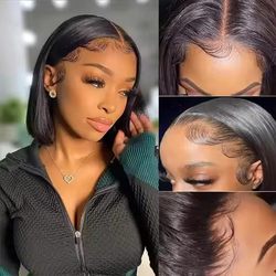 Coolhair Wig Cheap Glueless Full Hd Lace Wig Peruvian Hair Short Bob Wigs Human Hair Lace Front Brazilian Wig for Black Women