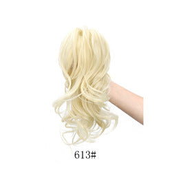 Coolhair Wholesale Small 100% Density Heat Resistant Long Curly Wavy Synthetic Ponytail Wig Extensions Drawstring Ponytails
