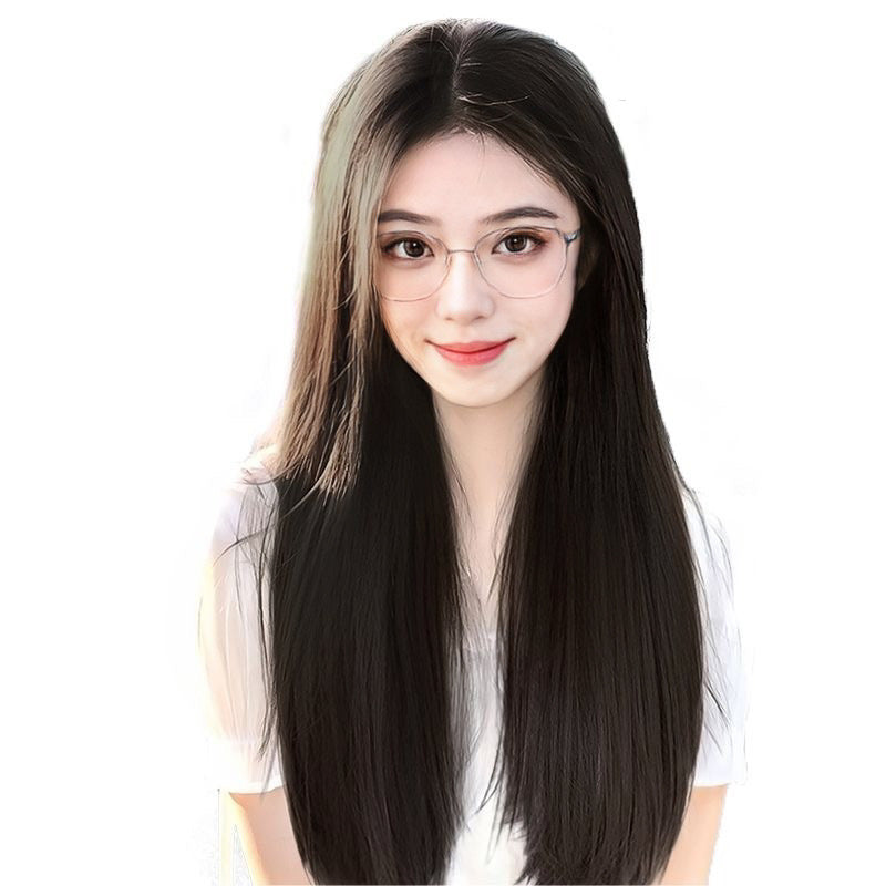 Coolhair Wig New Ynthetidenime Ball Hair Brown Straight Wigs Naturally Connect Synthetic Wig for Women Hair