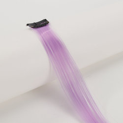 Coolhair Wig Fashionable Colored Wigs Highlight Rainbow Hair Extensions Wigs Clip in One Piece 22 Inches Straight Hair
