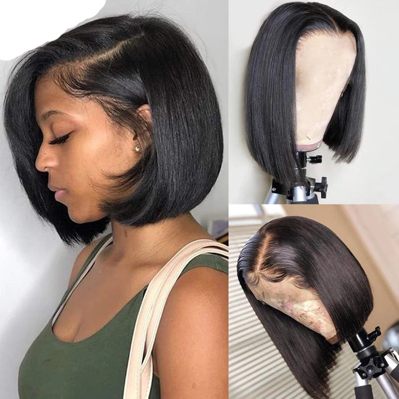 Coolhair Wig Wholesale Women's Side-parted Bob Short Straight Hair Fluffy Natural 100% Density Heat Resistant Selling Well