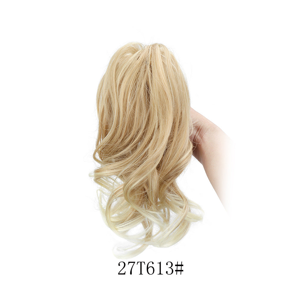 Coolhair Wholesale Small 100% Density Heat Resistant Long Curly Wavy Synthetic Ponytail Wig Extensions Drawstring Ponytails