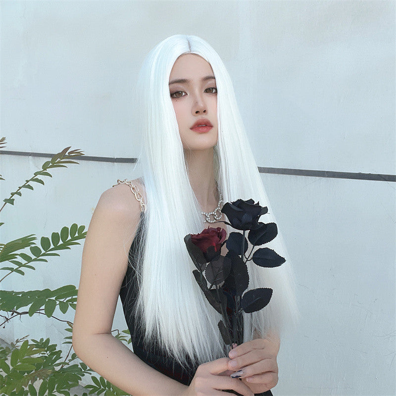 Wholesale Coolhair Wig White Lace Frontal Wigs Long Straight Hair HD Transparent Lace Front Wig