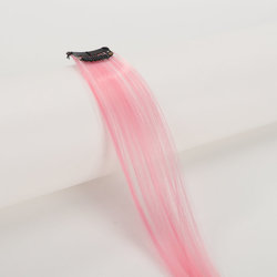 Coolhair Wig Fashionable Colored Wigs Highlight Rainbow Hair Extensions Wigs Clip in One Piece 22 Inches Straight Hair