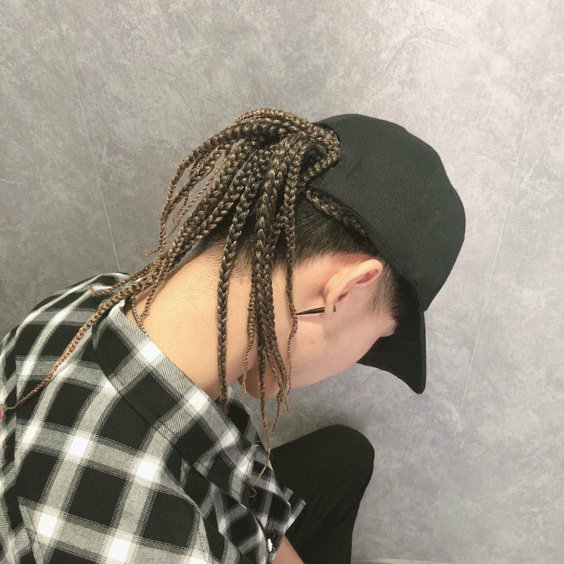 Coolhair Wig Dreadlock Twist Hat Wig Box Braid Hair Extensions Hip Hop Peaked Adjustable Long Braided Baseball Hat Wig
