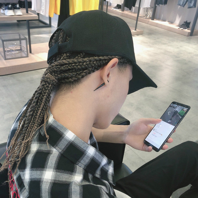 Coolhair Wig Dreadlock Twist Hat Wig Box Braid Hair Extensions Hip Hop Peaked Adjustable Long Braided Baseball Hat Wig
