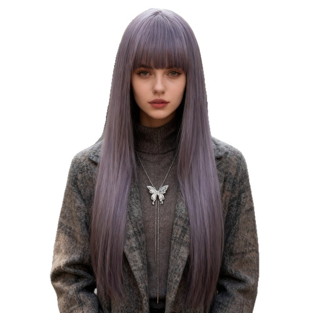 Coolhair Wig 26 Inch Long Straight Black Wigs for Women Synthetic Black Straight Wig Looking Natural Daily Party Cosplay Use