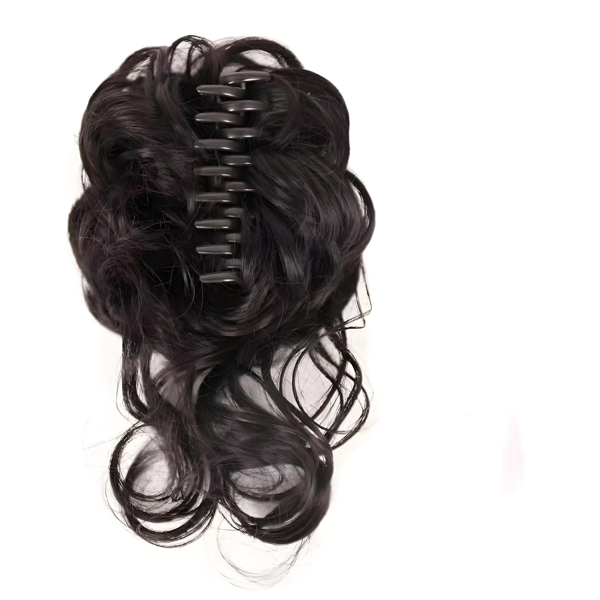 Coolhair Wig Wholesale Synthetic Silk Disc Hair Wig Ornament Curly Claw Card Bud Curls Wedding Chignon Ponytail Wig for Women