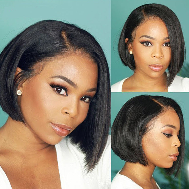 Coolhair Wig Wholesale Women's Side-parted Bob Short Straight Hair Fluffy Natural 100% Density Heat Resistant Selling Well