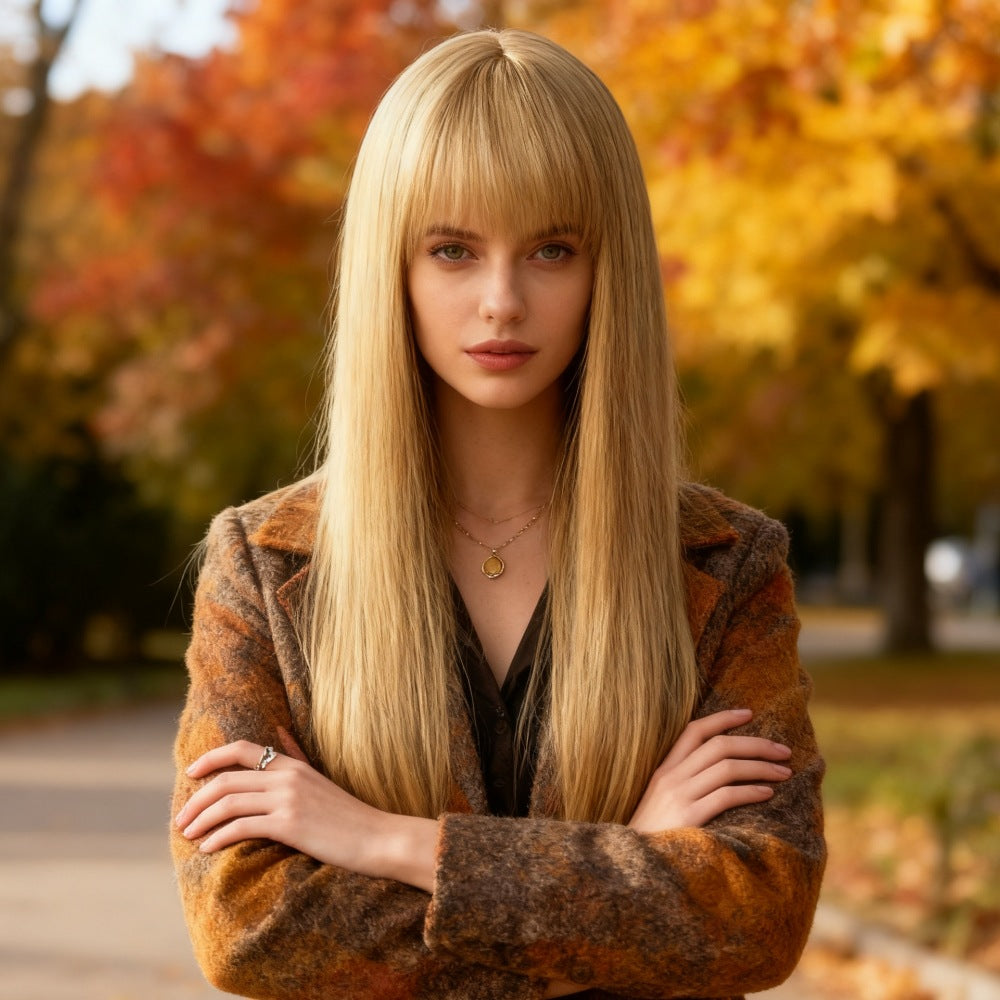 Coolhair Wig 26 Inch Long Straight Black Wigs for Women Synthetic Black Straight Wig Looking Natural Daily Party Cosplay Use