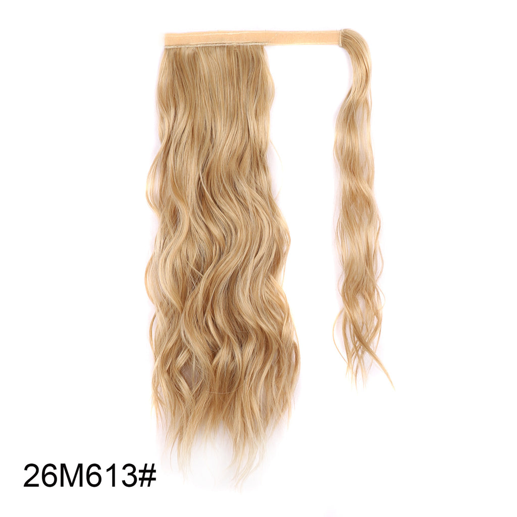 Coolhair Wig High Temperature Fiber Claw Clip Small Cap Natural Hairline Synthetic Hair Long Wavy Ponytail Extensions Women