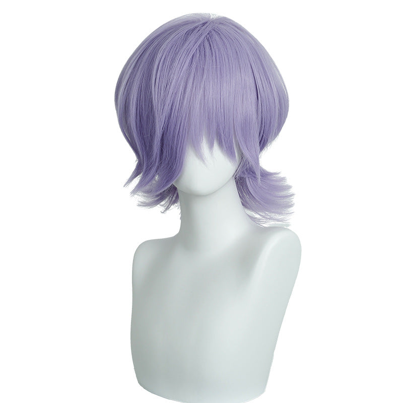 Coolhair Wig Wholesale Wig Short 35cm Purple Synthetic Cosplay Heat Resistant Hair Straight for Anime