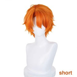 Zootopia Wig Fox Nick Cosplay Wig Big Top Wolf Tail Orange