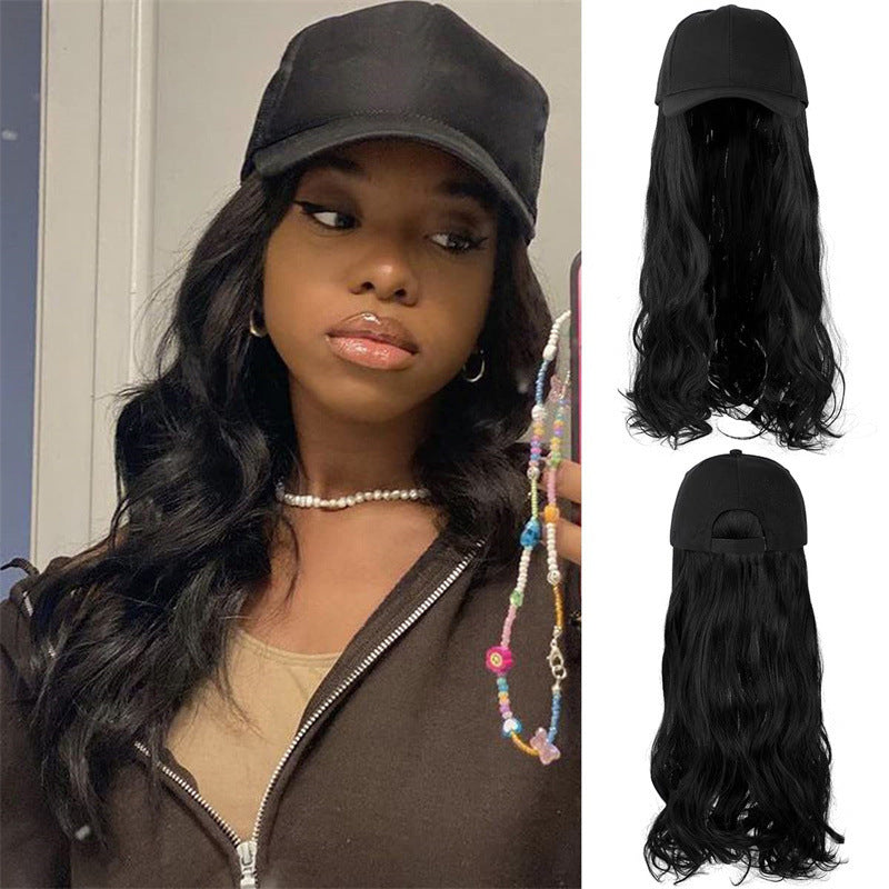 Wholesale Coolhair Wig Fashion Ladies Women Synthetic Long Big Wave Wig Hair One-piece Fashion Hats Custom