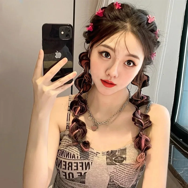 High Elasticity Telephone Line Hair Loop No Damage