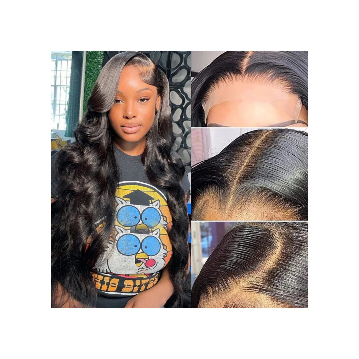 Coolhair Brazilian Human Hair Lace Front Glueless 200%