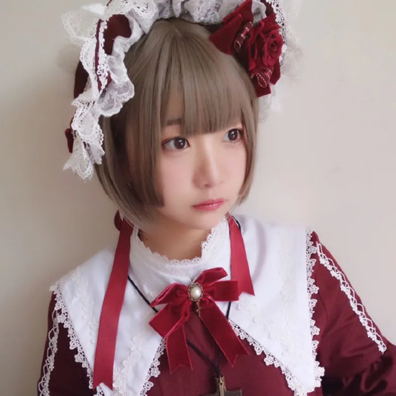 Coolhair 35cm Short Straight Lolita Cosplay Wig