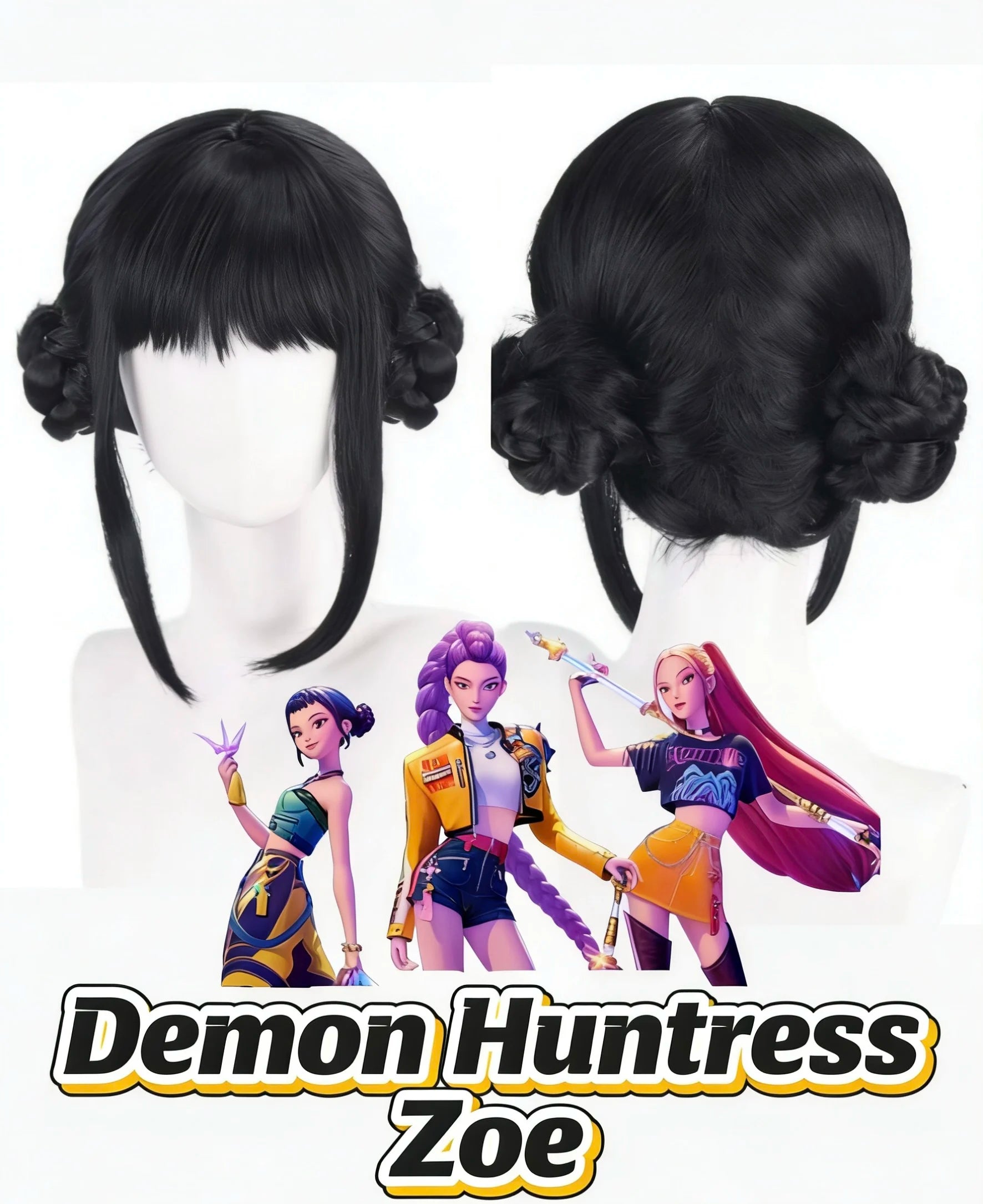 Zoe Witch Hunt SKPOP Black Purple Wig