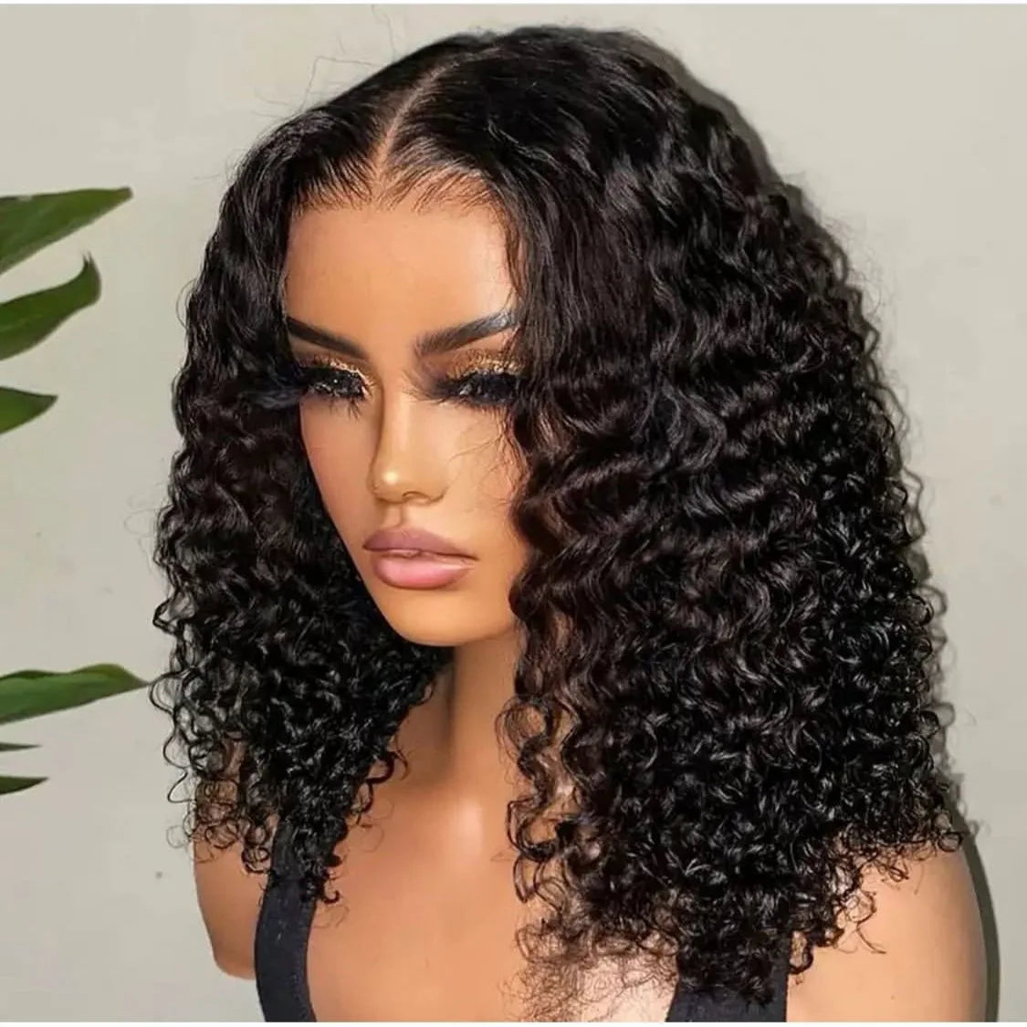 Coolhair Remy Brazilian Kinky Curly Bob Glueless Wig