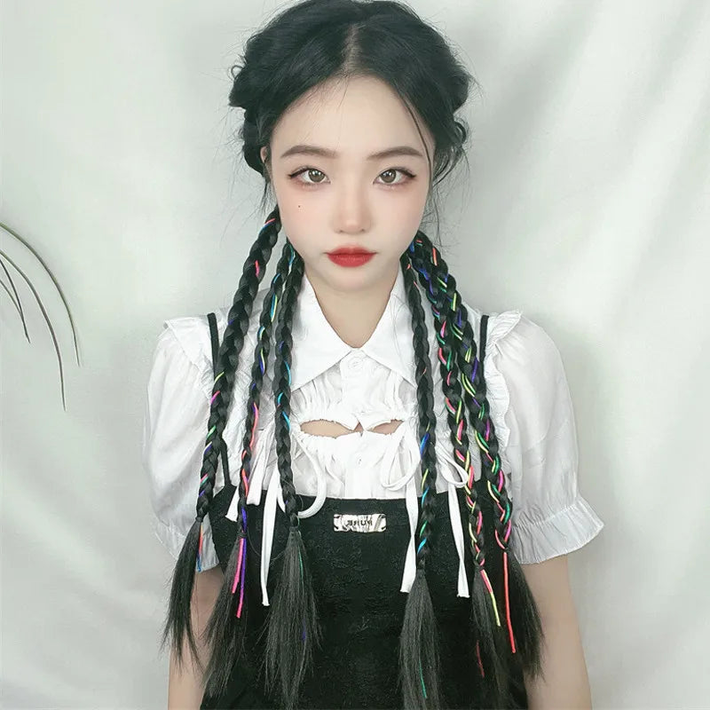 Fashion Coolhair Straight Synthetic Colored Ponytail Girls