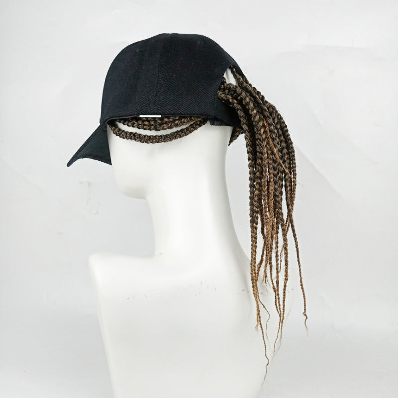 Coolhair Wig Dreadlock Twist Hat Wig Box Braid Hair Extensions Hip Hop Peaked Adjustable Long Braided Baseball Hat Wig