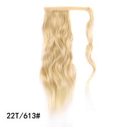 Coolhair Wig High Temperature Fiber Claw Clip Small Cap Natural Hairline Synthetic Hair Long Wavy Ponytail Extensions Women