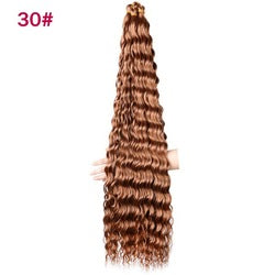 Coolhair Small Wig Loose Deep Wave Hair Bundles Super Long Synthetic Curly Wave Twist Crochet Braiding 100% Density Heat