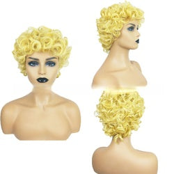 Coolhair Wig Short Curly African Blast Hair Small Curly Hair and Fashionable Synthetic Fiber Head Cover