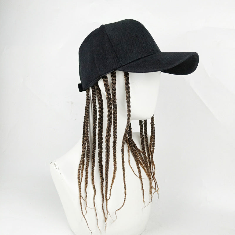 Coolhair Wig Dreadlock Twist Hat Wig Box Braid Hair Extensions Hip Hop Peaked Adjustable Long Braided Baseball Hat Wig
