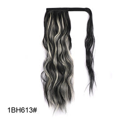 Coolhair Wig High Temperature Fiber Claw Clip Small Cap Natural Hairline Synthetic Hair Long Wavy Ponytail Extensions Women
