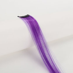 Coolhair Wig Fashionable Colored Wigs Highlight Rainbow Hair Extensions Wigs Clip in One Piece 22 Inches Straight Hair